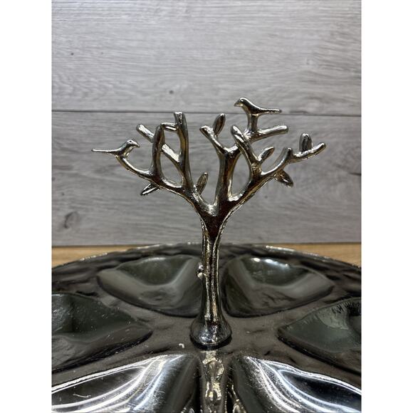 Michael Aram Signature Handmade Tree of Life Serving Plate Platter 12.75x6.5” - Picture 3 of 7